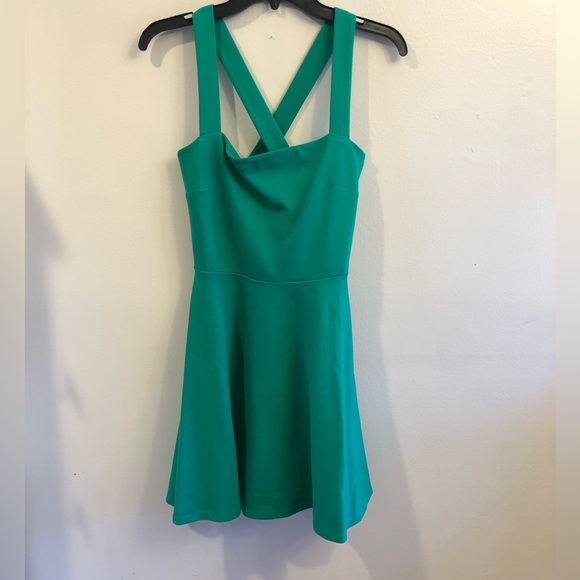 Zara Green A-Line Dress - Picture 2 of 6